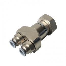 Штуцер соединительный MiNi-Rohr DUO 2хG1/4" -3/4" Click-Click