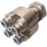 Штуцер соединительный MiNi-Rohr DUO 4хG1/4" -3/4" Click-Click